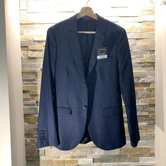 TOPMAN Skinny Fit Suit Jacket - Picture 2 of 7